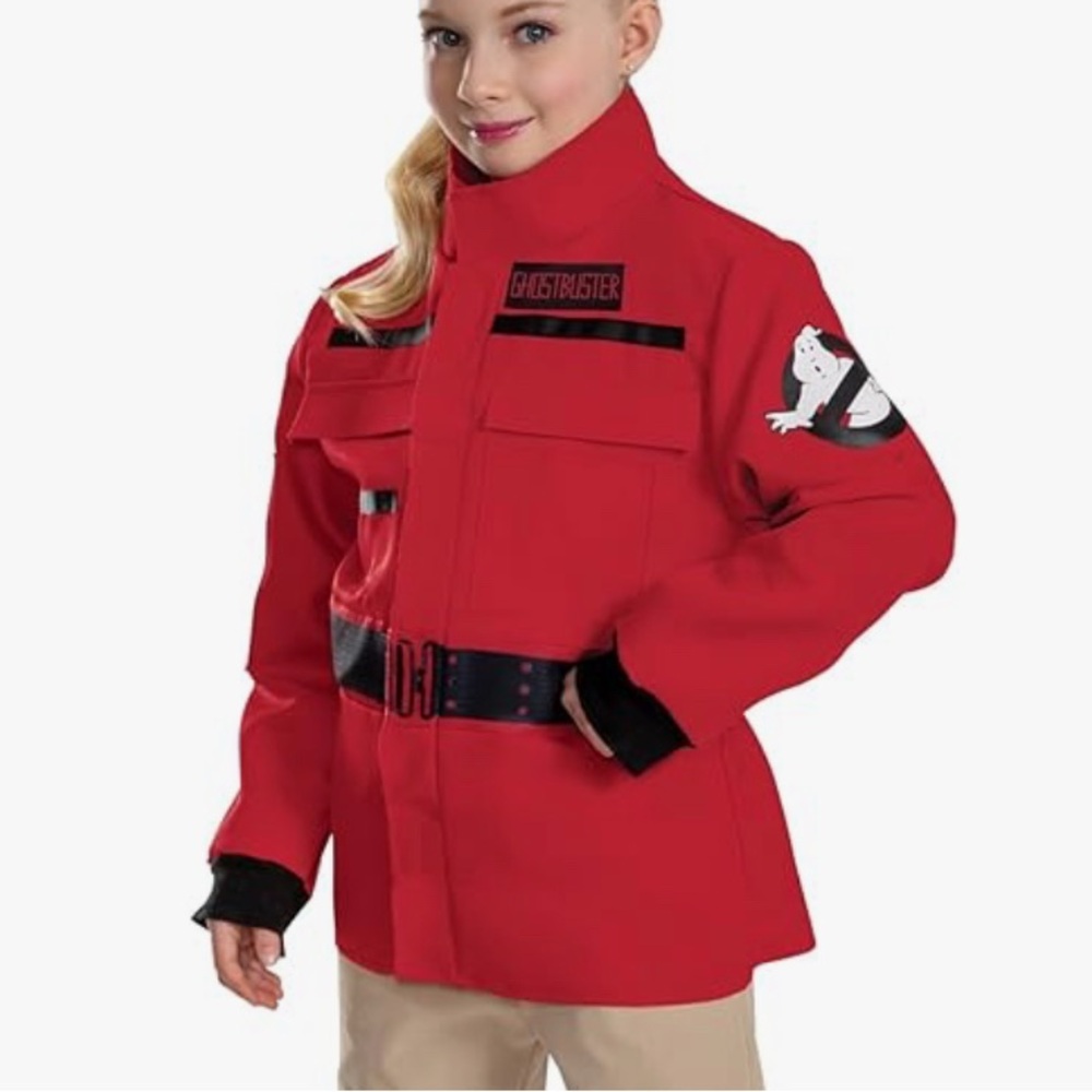 NEW Ghostbusters Kids Red Parka Costume Top